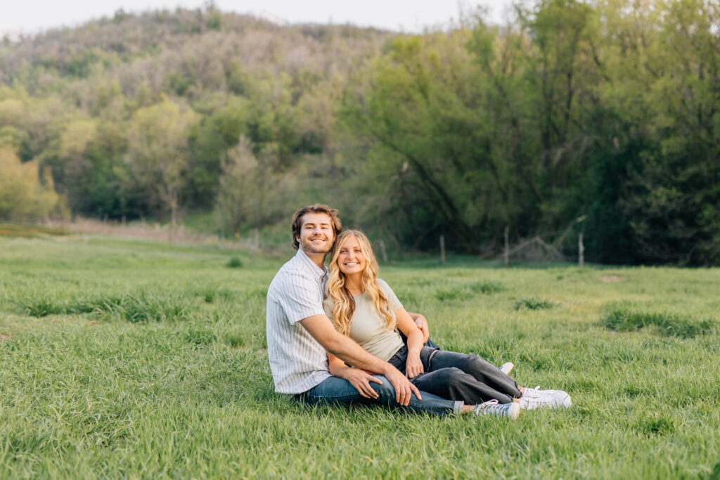 Check out this gorgeous spring Engagement Session at Big Springs Park in Provo canyon! This Utah couple is stunning and great insporation for engagement photos. 